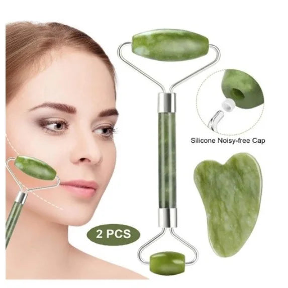 Pedra Jade Gua Sha Anti Ruga Massagem Facial