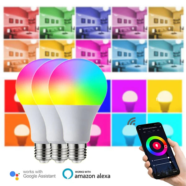 Lâmpada inteligente Alexa LEDs, para iluminação Lâmpada LED